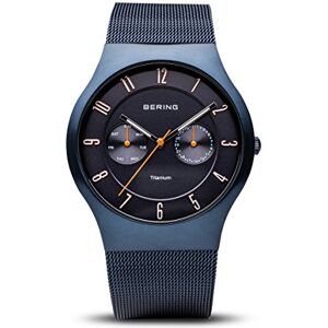 BERING Män Analogt Quarz Titanium Collection armbandsur med Rostfritt stål Armband och Safirglas BERING Män Analogt Quarz Titanium Collection armbandsur med Rostfritt stål Armband och Safirglas