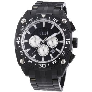 Excellanc Just Watches herrarmbandsur XL analog kvarts rostfritt stål 48-STG2373BK-SL, svart, Rem Excellanc Just Watches herrarmbandsur XL analog kvarts rostfritt stål 48-STG2373BK-SL, svart, Rem