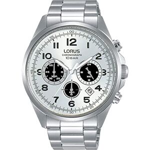 Lorus män analog kvartsur med metallarmband RT307KX9, silver, Armband Lorus män analog kvartsur med metallarmband RT307KX9, silver, Armband