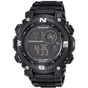 Armitron klocka för män med digital kronograf och hartsarmband, 40/8284, Svart Armitron klocka för män med digital kronograf och hartsarmband, 40/8284, Svart