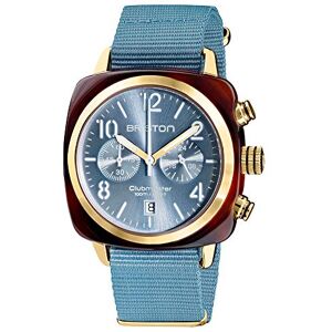 BRISTON Clubmaster Classic Acetat glaciärblå kronograf och gult guld 19140.PYAT.25.Nib, glaciär blå urtavla, Klassisk BRISTON Clubmaster Classic Acetat glaciärblå kronograf och gult guld 19140.PYAT.25.Nib, glaciär blå urtavla, Klassisk