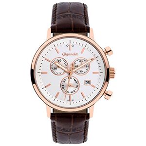 Gigandet Classic Herrklocka Chronograph Quartz Brun läder analoga armband G6-006, Silver, Klassisk Gigandet Classic Herrklocka Chronograph Quartz Brun läder analoga armband G6-006, Silver, Klassisk
