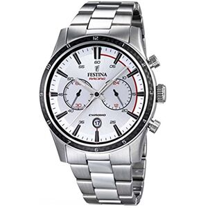 Festina herrarmbandsur XL kronograf kvarts rostfritt stål F16818/1 Festina herrarmbandsur XL kronograf kvarts rostfritt stål F16818/1