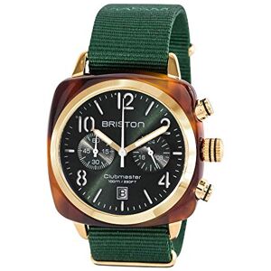 BRISTON Clubmaster Classic Acetat Engelsk guld/grön kronograf, grön engelska guld, rem, Engelskt grönt guld, rem BRISTON Clubmaster Classic Acetat Engelsk guld/grön kronograf, grön engelska guld, rem, Engelskt grönt guld, rem