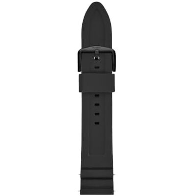 Fossil 22mm svart silikonklockor, S221304 Fossil 22mm svart silikonklockor, S221304