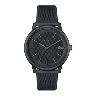 Lacoste Analog quartz klocka för män med grått silikonarmband, 2011242 Lacoste Analog quartz klocka för män med grått silikonarmband, 2011242