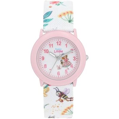 Prinzessin Lillifee Prinsessan Lillifee klocka barn armbandsur flickklocka textil 2037724, Rem Prinzessin Lillifee Prinsessan Lillifee klocka barn armbandsur flickklocka textil 2037724, Rem