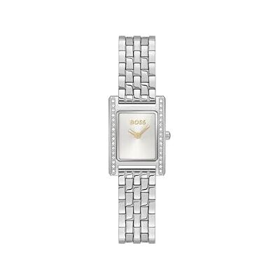 Boss Two Hand Quartz Movement Watch för kvinnor LUCY PRECIOUS Collection med silver rostfritt stålarmband 1502816 Boss Two Hand Quartz Movement Watch för kvinnor LUCY PRECIOUS Collection med silver rostfritt stålarmband 1502816