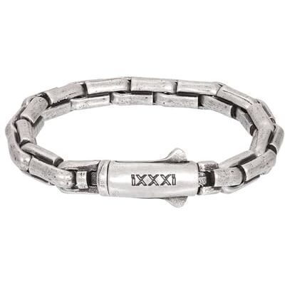 iXXXi Men Edelstahlarmband Lourdes Antiksilber 20cm iXXXi Men Edelstahlarmband Lourdes Antiksilber 20cm