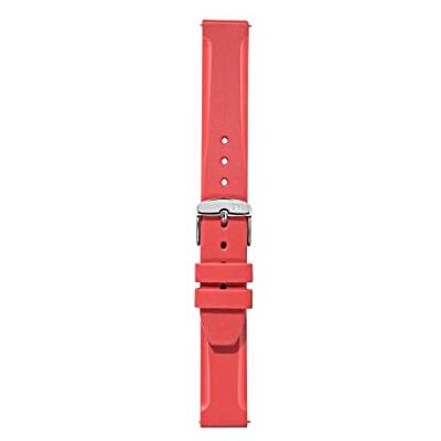 Morellato Unisex klockarmband EASY CLICK kollektion Lugano gummi PU – A01X5183556, Röd, 18mm, rem Morellato Unisex klockarmband EASY CLICK kollektion Lugano gummi PU – A01X5183556, Röd, 18mm, rem