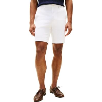 Tommy Hilfiger herr Dover 8" Ess twill kort MW0MW42352, vit, 31W/Nil Tommy Hilfiger herr Dover 8" Ess twill kort MW0MW42352, vit, 31W/Nil