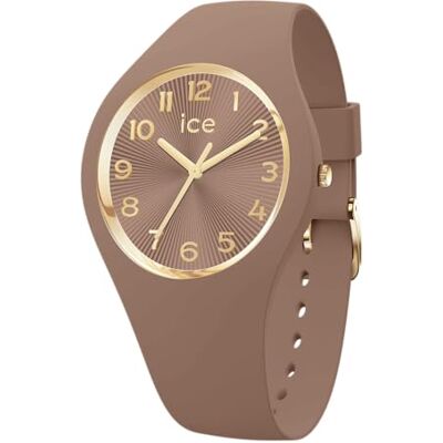 ICE-WATCH , Ice Champagne Mocha, Brun Damklocka Med Silikonarmband, 025252, Small 37 ICE-WATCH , Ice Champagne Mocha, Brun Damklocka Med Silikonarmband, 025252, Small 37