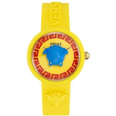 Versace unisex barn analog schweizisk kvartsklocka med silikonrem VE9200425 Versace unisex barn analog schweizisk kvartsklocka med silikonrem VE9200425