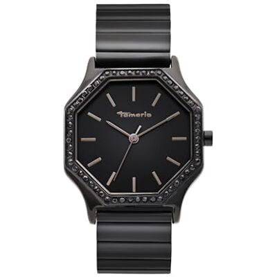 Tamaris Dam Klocka, Elegant Armbandsur med Zirkonia och Självjusterbart Metallarmband, 3ATM Vattentät Tamaris Dam Klocka, Elegant Armbandsur med Zirkonia och Självjusterbart Metallarmband, 3ATM Vattentät