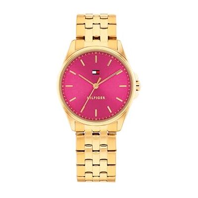 Tommy Hilfiger Three Hand Quartz Movement Watch för kvinnor med guldfärgat rostfritt stålarmband 1782854 Tommy Hilfiger Three Hand Quartz Movement Watch för kvinnor med guldfärgat rostfritt stålarmband 1782854