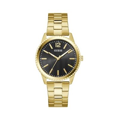 GUESS CHIP mäns kvarts analog klocka rostfritt stål 40 mm rostfritt stål armband guld 5 bar urtavla färg svart GW1062G2 GUESS CHIP mäns kvarts analog klocka rostfritt stål 40 mm rostfritt stål armband guld 5 bar urtavla färg svart GW1062G2