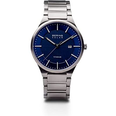 BERING herrklocka Solar Movement Solar Collection med titan och safirglas 15239-777 BERING herrklocka Solar Movement Solar Collection med titan och safirglas 15239-777