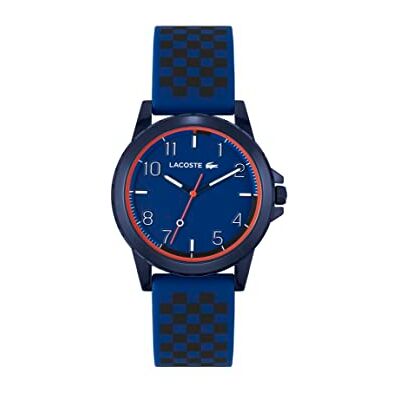 Lacoste Rider Analog barnklocka – kvartsrörelse, vattentålig, silikonrem – unisex-gåva för pojkar och flickor, Blå/svart, Talla única, Sport Lacoste Rider Analog barnklocka – kvartsrörelse, vattentålig, silikonrem – unisex-gåva för pojkar och flickor, Blå/svart, Talla única, Sport