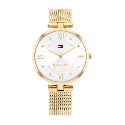 Tommy Hilfiger Three Hand Quartz Movement Watch för kvinnor med guldfärgat rostfritt stålarmband 1782805 Tommy Hilfiger Three Hand Quartz Movement Watch för kvinnor med guldfärgat rostfritt stålarmband 1782805