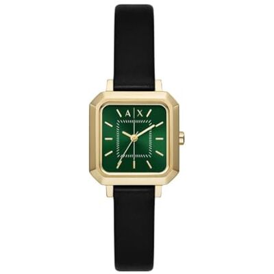 Giorgio Armani Watch For Women, Quartz Three hand movement and 27 mm Case Size with Leather strap Giorgio Armani Watch For Women, Quartz Three hand movement and 27 mm Case Size with Leather strap