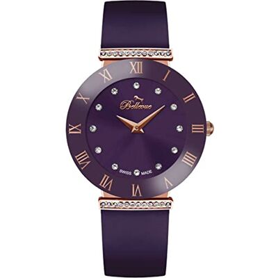 Bellevue Damklocka E.113, Lila, 33MM, rem Bellevue Damklocka E.113, Lila, 33MM, rem