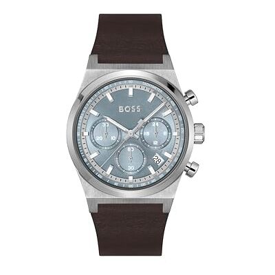 Boss Män analog kvartsur med läderarmband 1514219 Boss Män analog kvartsur med läderarmband 1514219