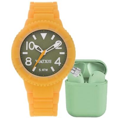 Watx ANDCO analog WAPACKEAR18_M, orange, Orange Watx ANDCO analog WAPACKEAR18_M, orange, Orange