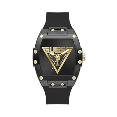 GUESS Herrarmbandsur GW1072G2 Phoenix Quantum, 44 mm rostfritt stål svart, kvarts, mineralglas, 5 ATM, silikonarmband GUESS Herrarmbandsur GW1072G2 Phoenix Quantum, 44 mm rostfritt stål svart, kvarts, mineralglas, 5 ATM, silikonarmband