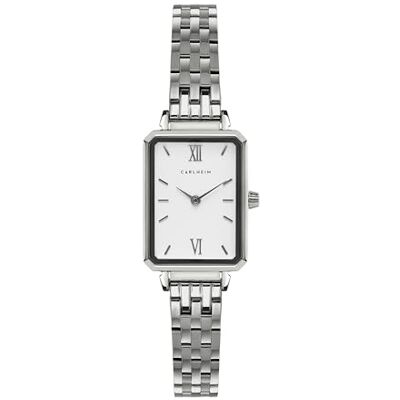 Carlheim Damklockor Mila Petite Square 2620, vit, SILVER, Klassisk Carlheim Damklockor Mila Petite Square 2620, vit, SILVER, Klassisk