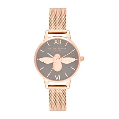 Olivia Burton Analog quartz klocka för kvinnor med roséguldfärgat armband i rostfritt stål, OB16EX116 Olivia Burton Analog quartz klocka för kvinnor med roséguldfärgat armband i rostfritt stål, OB16EX116