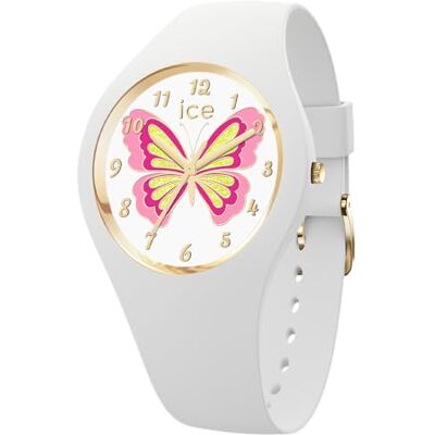ICE-WATCH ICE fantasia Butterfly lily Vit flickklocka med plastarmband 021956 (Small) ICE-WATCH ICE fantasia Butterfly lily Vit flickklocka med plastarmband 021956 (Small)