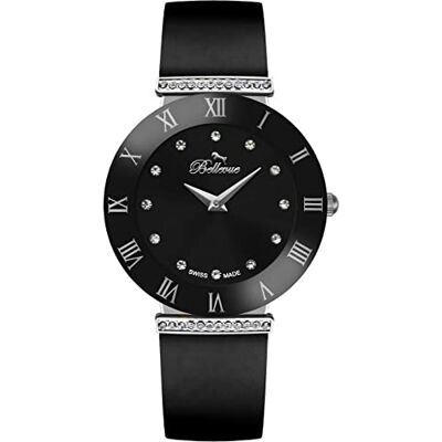 Bellevue Damklocka E.126, svart, 26MM, rem Bellevue Damklocka E.126, svart, 26MM, rem