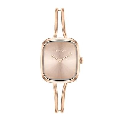 Calvin Two Hand Quartz Movement Watch för kvinnor CK ADORE Collection med roséguldfärgat rostfritt stålarmband 25100133 Calvin Two Hand Quartz Movement Watch för kvinnor CK ADORE Collection med roséguldfärgat rostfritt stålarmband 25100133