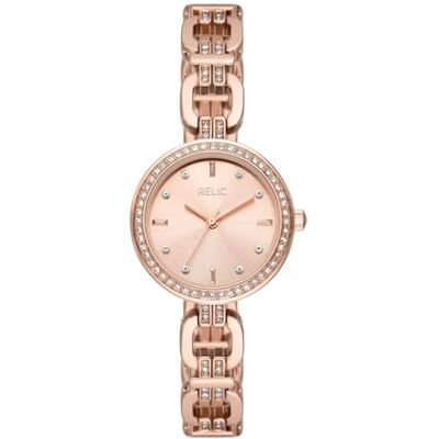 RELIC kvinnors Cora tre-händer, rosa guldton legering klocka, ZR34650, Rosa RELIC kvinnors Cora tre-händer, rosa guldton legering klocka, ZR34650, Rosa