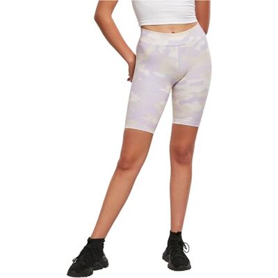 Urban Classics Dam Ladies High Waist Camo Tech Cycle Yogabyxor, lilaccamo, S Urban Classics Dam Ladies High Waist Camo Tech Cycle Yogabyxor, lilaccamo, S
