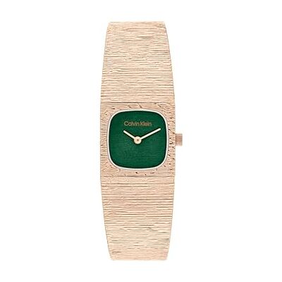 Calvin Two Hand Quartz Movement Watch Rose Gold Färgad SOFISTIKERAD FYRKANTIG kollektion med roséguldfärgat rostfritt stålarmband 25100179 Calvin Two Hand Quartz Movement Watch Rose Gold Färgad SOFISTIKERAD FYRKANTIG kollektion med roséguldfärgat rostfritt stålarmband 25100179