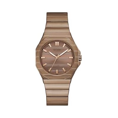 GUESS Jaq herrklocka 38 mm rostfritt stål – kvarts analog armbandsur rostfritt stål armband brons, modeklocka herrklocka brons modern, 5 bar GW1070G3 GUESS Jaq herrklocka 38 mm rostfritt stål – kvarts analog armbandsur rostfritt stål armband brons, modeklocka herrklocka brons modern, 5 bar GW1070G3