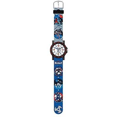 LACZ DENTON Scout Pojkar analog kvarts klocka med textil armband 280375026 LACZ DENTON Scout Pojkar analog kvarts klocka med textil armband 280375026