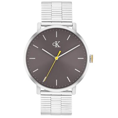 Calvin trehandskvarts urverk CK REAL kollektion med armband i rostfritt stål Calvin trehandskvarts urverk CK REAL kollektion med armband i rostfritt stål