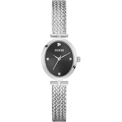 GUESS damarmbandsur Ruby silver 24 mm med rostfritt stål armband och 3 bar vattenskydd – GW0935L1 GUESS damarmbandsur Ruby silver 24 mm med rostfritt stål armband och 3 bar vattenskydd – GW0935L1