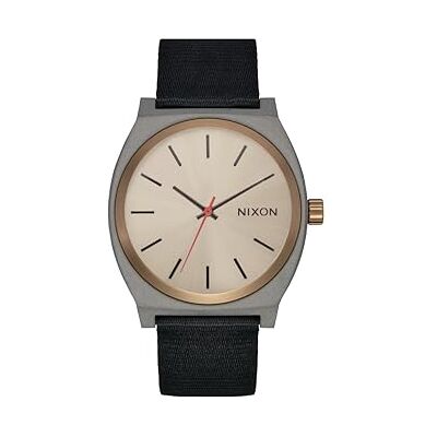 Nixon unisex analog japanskt kvartsurverk klocka med nylonarmband A1396-5239-00, SILVER Nixon unisex analog japanskt kvartsurverk klocka med nylonarmband A1396-5239-00, SILVER