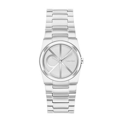 Calvin Two Hand Quartz Movement Watch för kvinnor CK UNITE Collection med silver rostfritt stålarmband 25100126 Calvin Two Hand Quartz Movement Watch för kvinnor CK UNITE Collection med silver rostfritt stålarmband 25100126