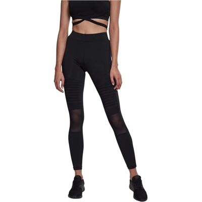 Urban Classics Dam Triangel Tech mesh-leggings, Svart (svart 00007), S Urban Classics Dam Triangel Tech mesh-leggings, Svart (svart 00007), S