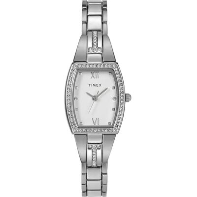 Timex kvinnors huvudgata 22 mm klocka, legeringsarmband silverton urtavla skal TW2W95600, SILVER Timex kvinnors huvudgata 22 mm klocka, legeringsarmband silverton urtavla skal TW2W95600, SILVER