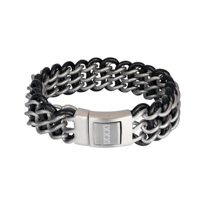 iXXXi Men Edelstahlarmband Remy mattes Silber 20cm iXXXi Men Edelstahlarmband Remy mattes Silber 20cm