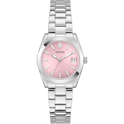 GUESS damklocka Alice silver 32 mm med rostfritt stål armband och 3 bar vattenskydd – GW0934L1 GUESS damklocka Alice silver 32 mm med rostfritt stål armband och 3 bar vattenskydd – GW0934L1