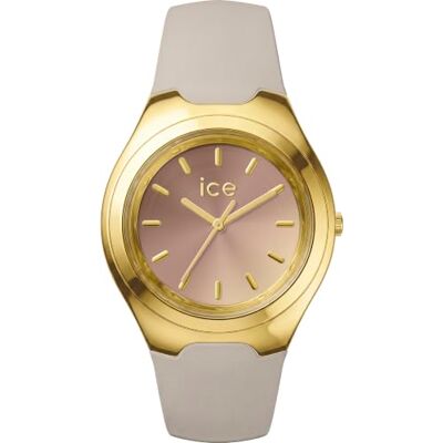 ICE-WATCH ICE bubble Taupe sunset cappuccino Klocka i färgen guld för damer med brun rem av silikon 025952 (36mm) ICE-WATCH ICE bubble Taupe sunset cappuccino Klocka i färgen guld för damer med brun rem av silikon 025952 (36mm)