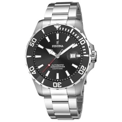 Festina Analog kvartsklocka för män med armband i rostfritt stål F20531/4, silver, Armband Festina Analog kvartsklocka för män med armband i rostfritt stål F20531/4, silver, Armband