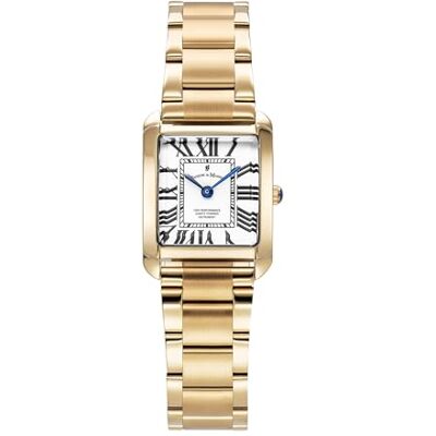 B JACQUES DU MANOIR Jacques Du Manoir dam analog klocka med rostfritt stål armband JWL04402, Guld B JACQUES DU MANOIR Jacques Du Manoir dam analog klocka med rostfritt stål armband JWL04402, Guld