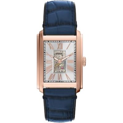 Fossil herr analog automatisk klocka med läderarmband ME3274 Fossil herr analog automatisk klocka med läderarmband ME3274